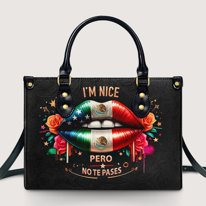 Mexican Lips- Personalized Leather Handbag MEX01