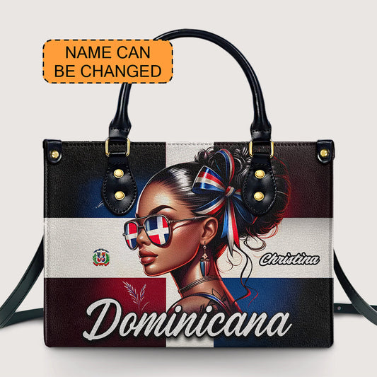 Dominicana - Personalized Leather Handbag - Customize Gift For Her DOM02