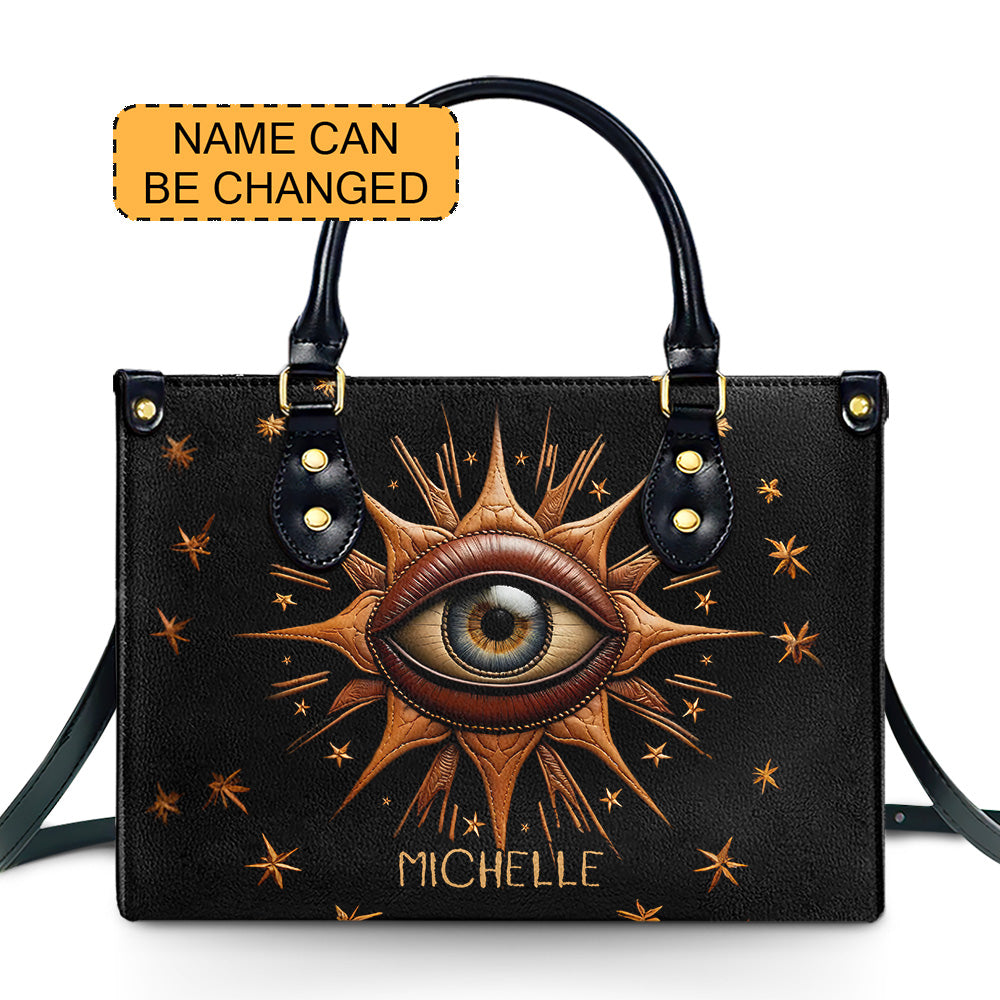 Eye - Personalized Leather Handbag - Customize Gift For Her EYE01