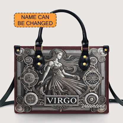 Virgo Zodiac - Personalized Leather Handbag - Customize Gift For Her ZOD12