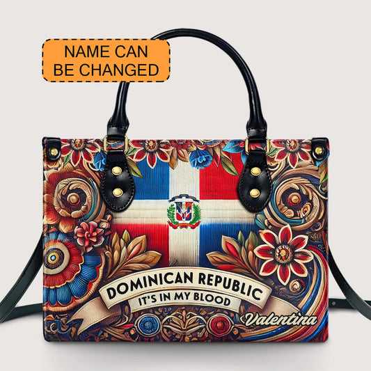 DOMINICAN- Personalized Leather Handbag - Customize Gift For Her DOM03