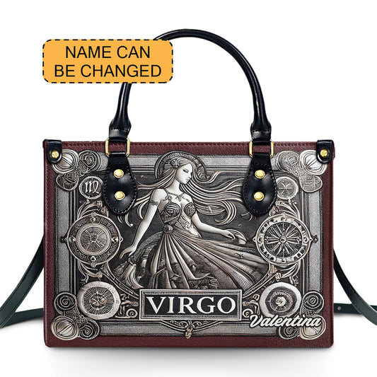 Virgo Zodiac - Personalized Leather Handbag - Customize Gift For Her ZOD12