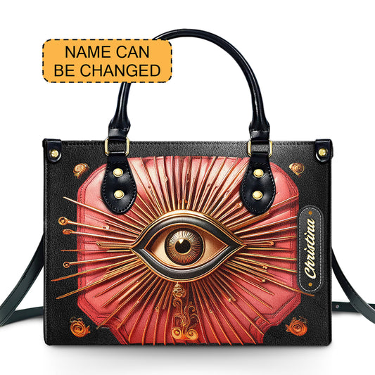 Eye - Personalized Leather Handbag - Customize Gift For Her EYE02