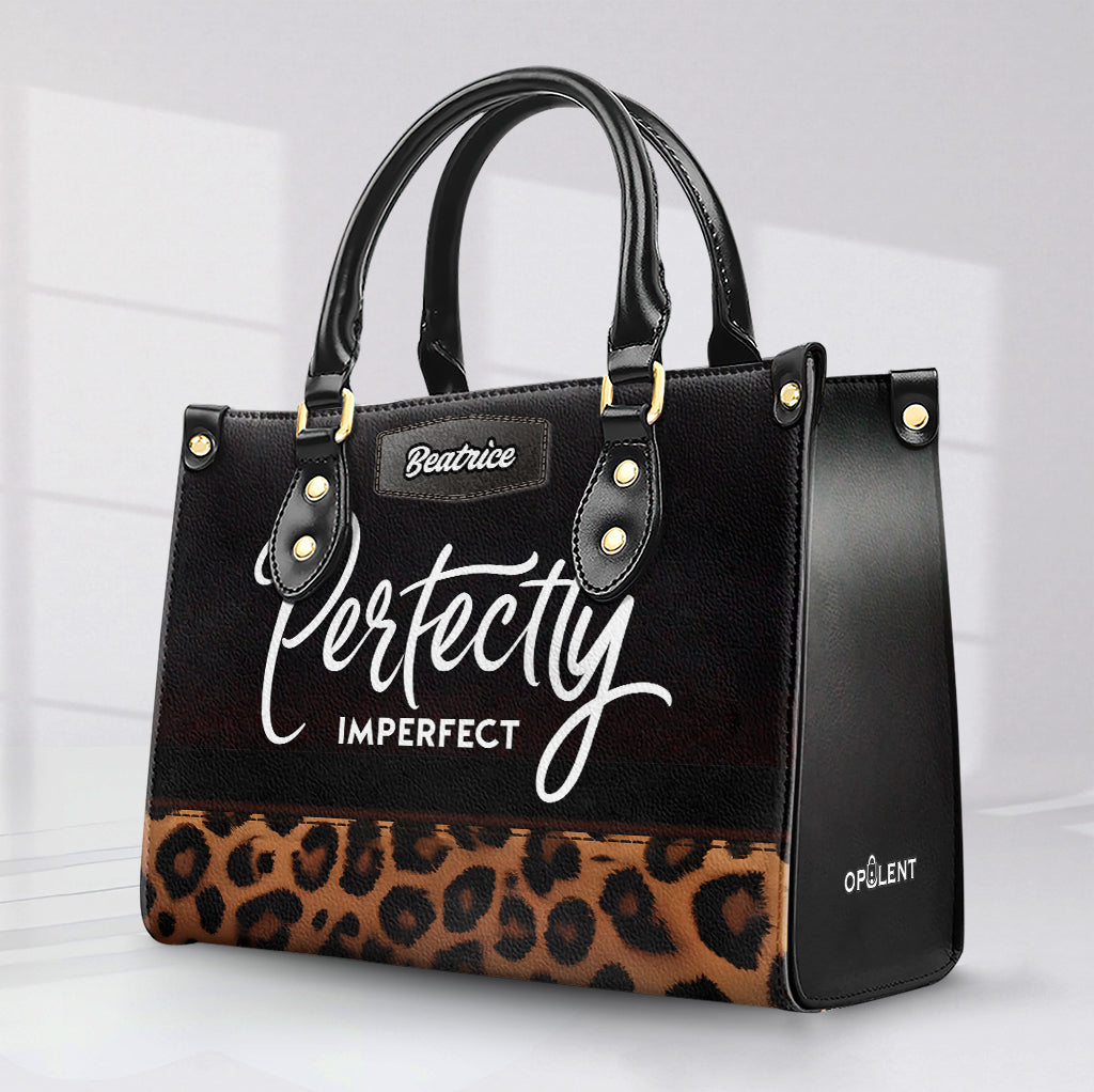 Perfectly Imperfect- Personalized Leather Handbag - Customize Gift For Her LAT09