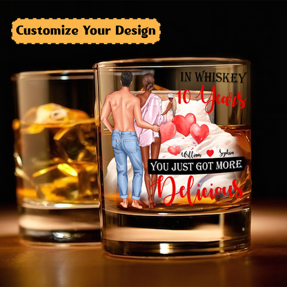 In whiskey, you just got more Delicious - Round Whiskey Glass GL04