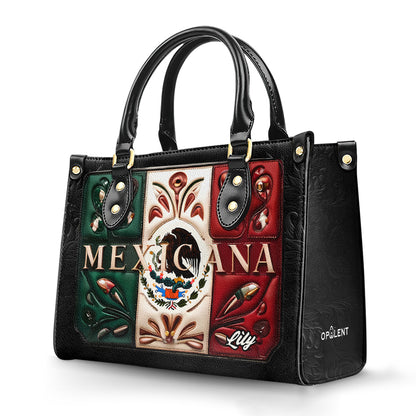 Mexicana- Personalized Leather Handbag - Customize Gift For Her MEX03