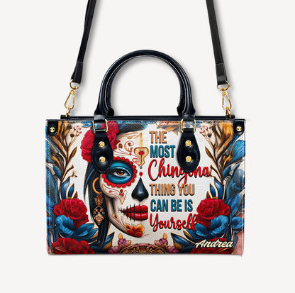 Chingona - Personalized Leather Handbag - Customize Gift For Her LAT06