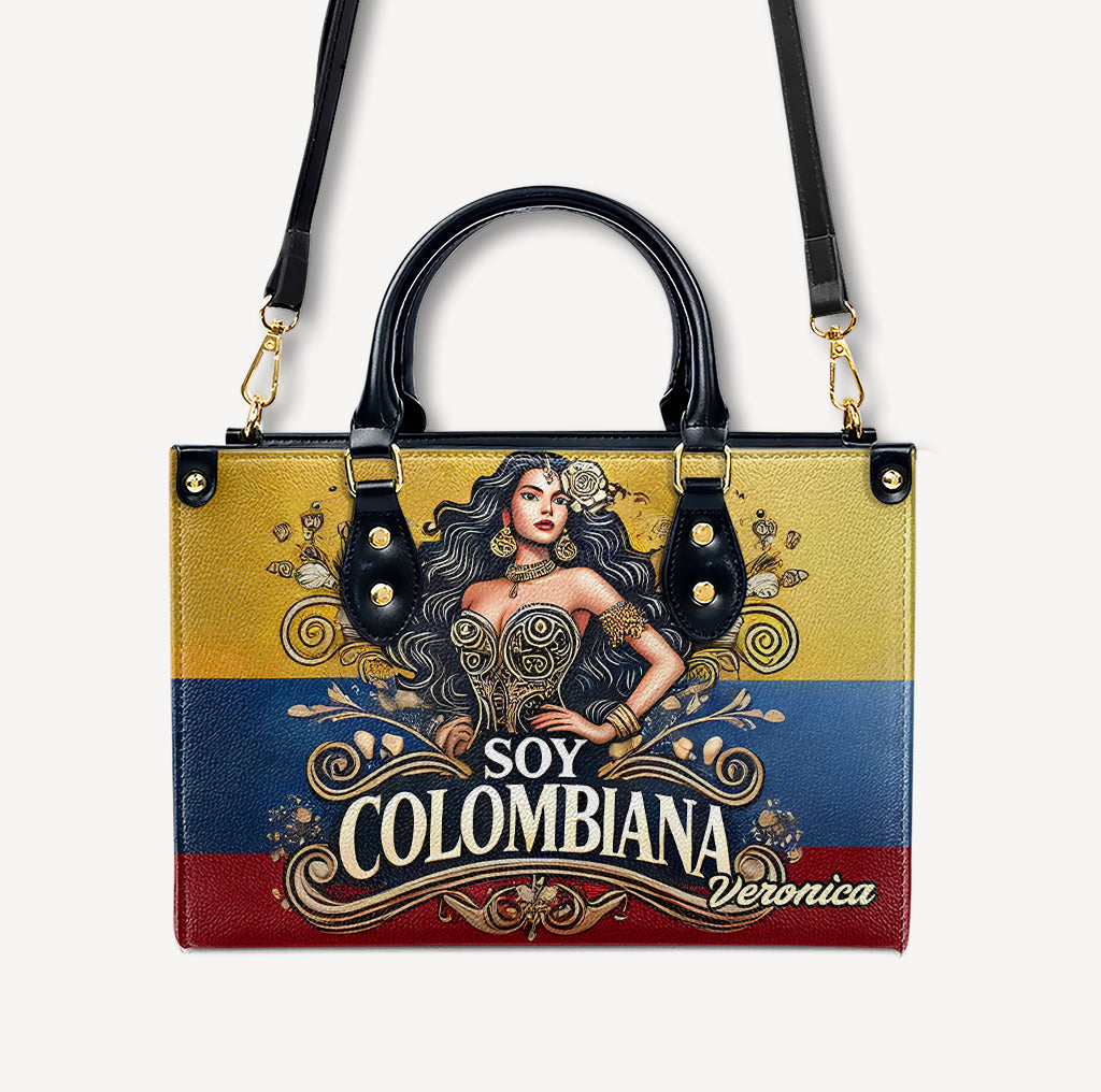 Soy Colombiana - Personalized Leather Handbag - Customize Gift For Her COL02