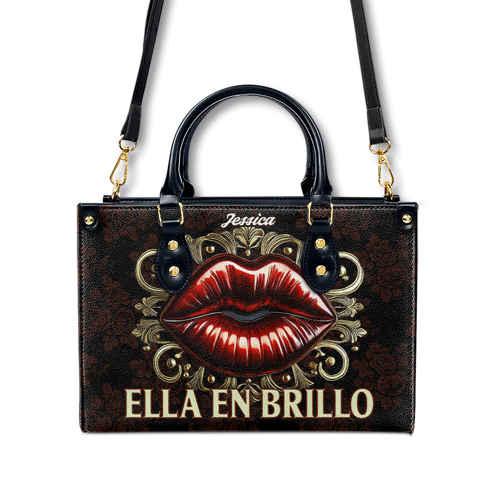 Ella En Brillo - Personalized Leather Handbag - Customize Gift for her LAT10