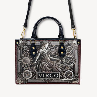 Virgo Zodiac - Personalized Leather Handbag - Customize Gift For Her ZOD12