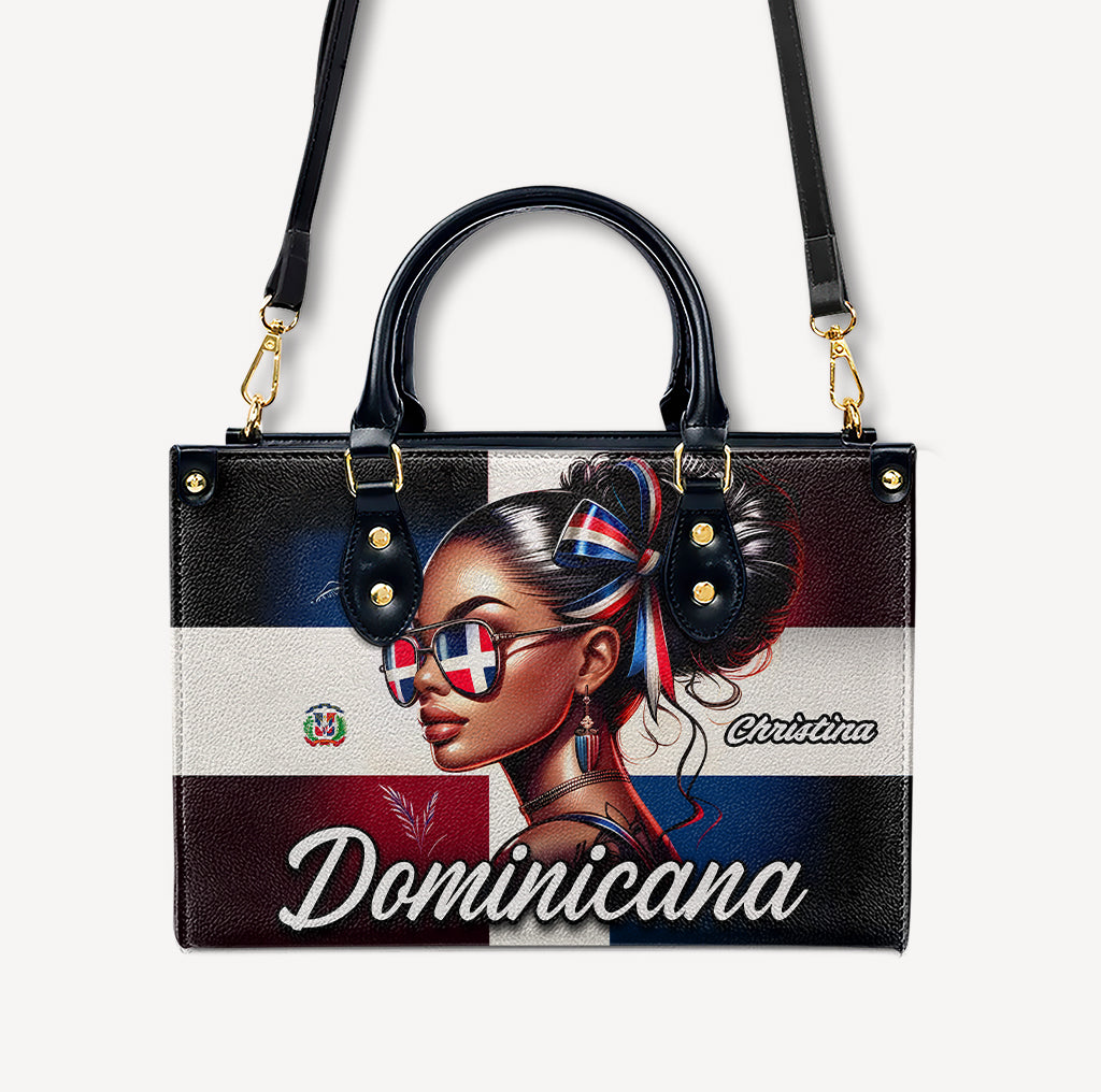 Dominicana - Personalized Leather Handbag - Customize Gift For Her DOM02