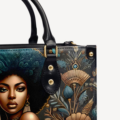 Turn Down Your Feelings & Turn Up your Hustle - Personalized Leather Handbag - Customize Gift For Her BLQ10