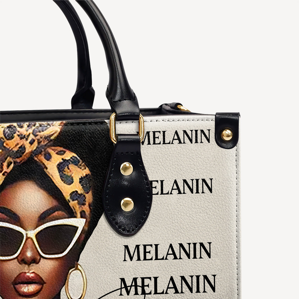 MELANIN - Personalized Leather Handbag - Customize Gift For Her BLQ13