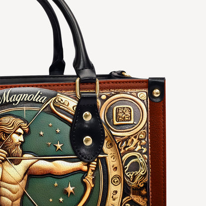 Sagittarius Zodiac - Personalized Leather Handbag - Customize Gift For Her ZOD09