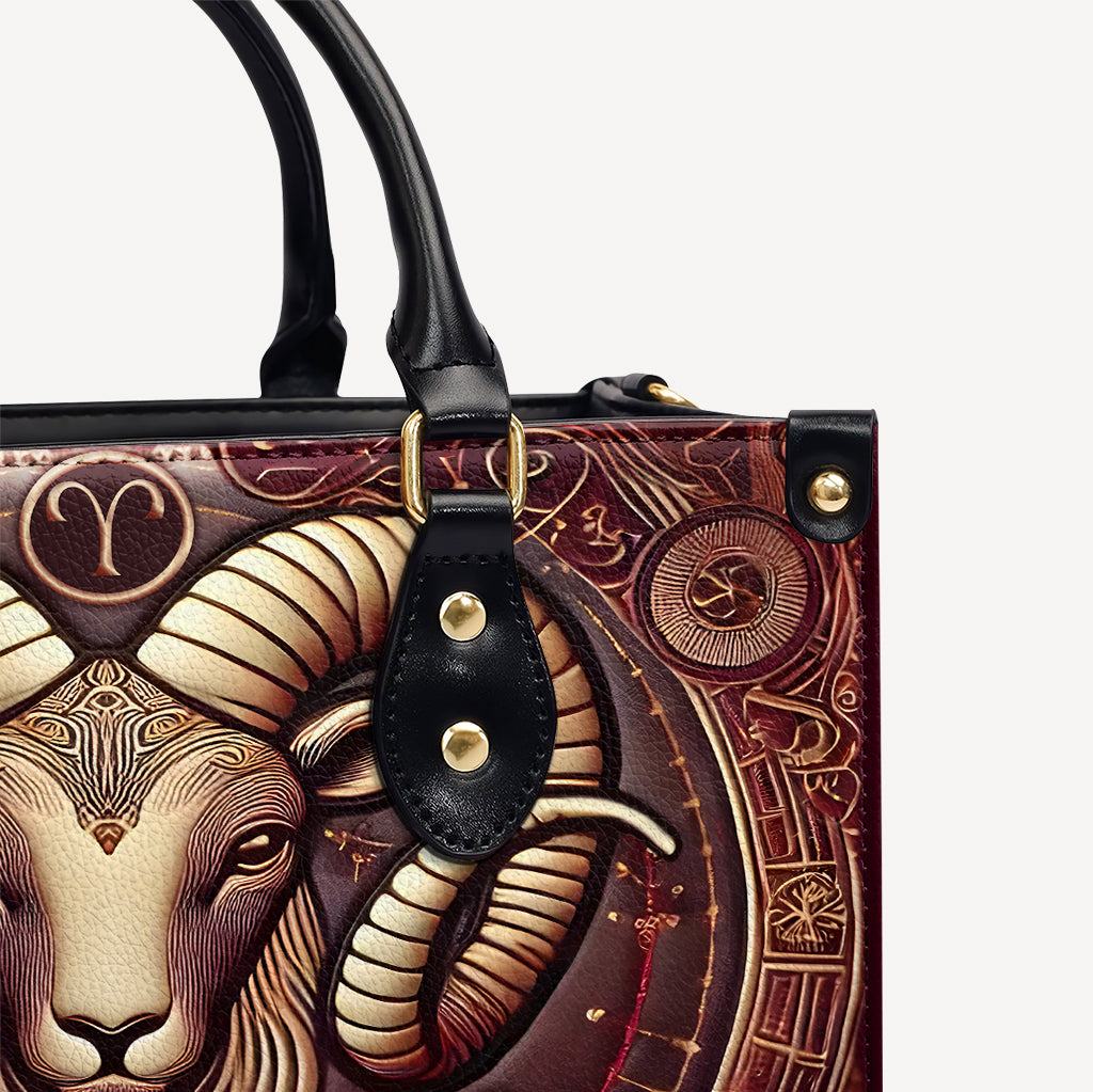 Aries Zodiac - Personalized Leather Handbag - Customize Gift For Her ZOD02