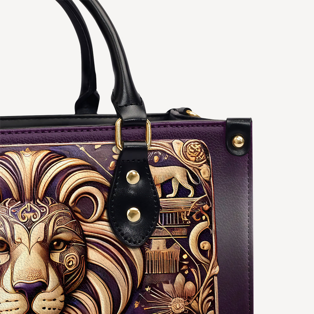 Leo Zodiac - Personalized Leather Handbag - Customize Gift For Her ZOD06