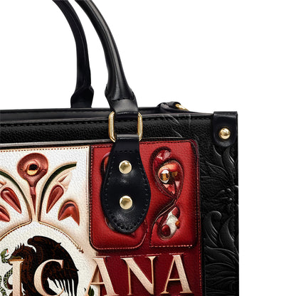 Mexicana- Personalized Leather Handbag - Customize Gift For Her MEX03