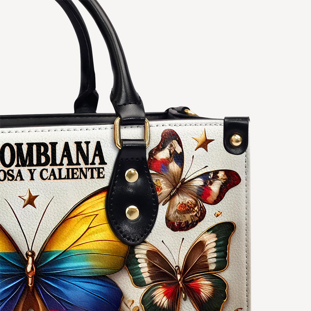 Colombiana hermosa y caliente - Personalized Leather Handbag - Customize Gift For Her COL05