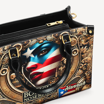 Boricua no se Rindió - Personalized Leather Handbag - Customize Gift For Her BOR10