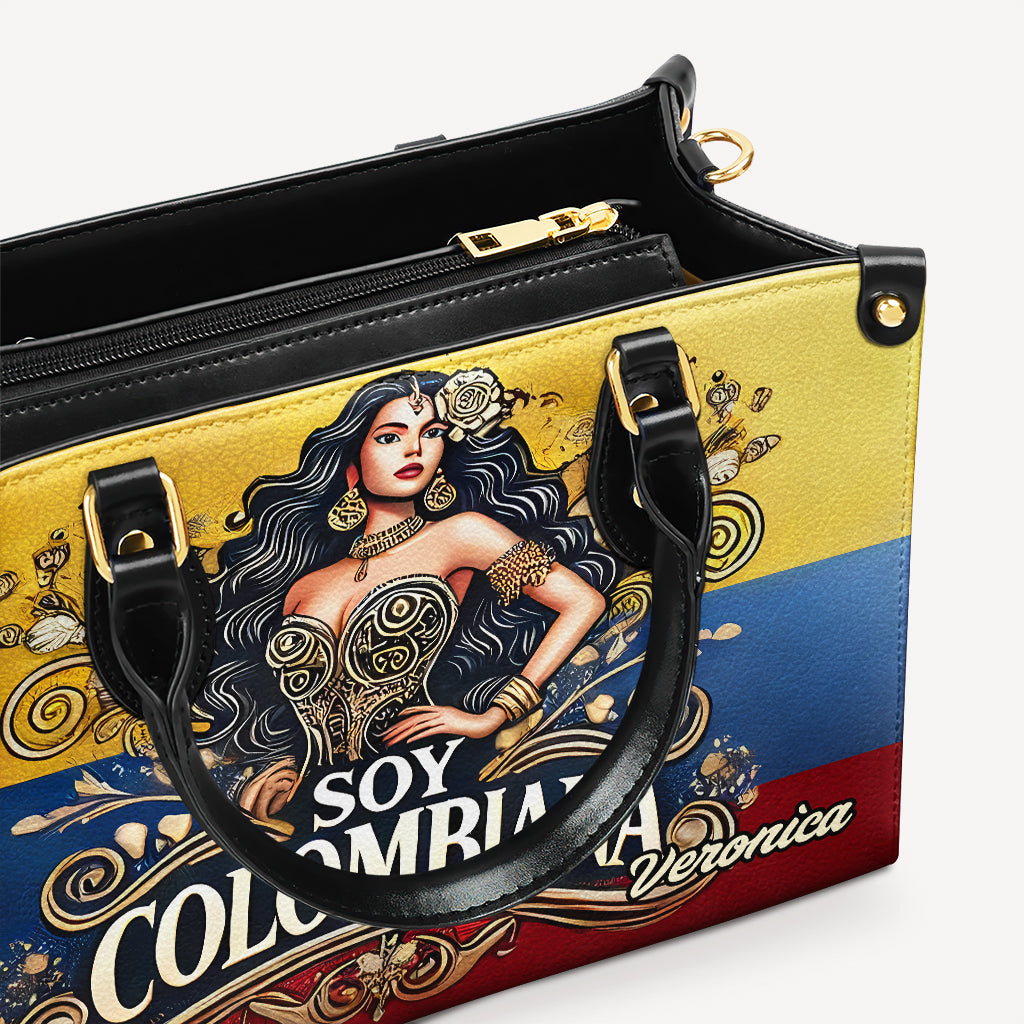 Soy Colombiana - Personalized Leather Handbag - Customize Gift For Her COL02