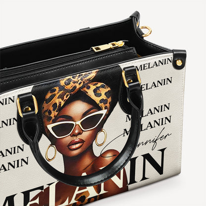 MELANIN - Personalized Leather Handbag - Customize Gift For Her BLQ13