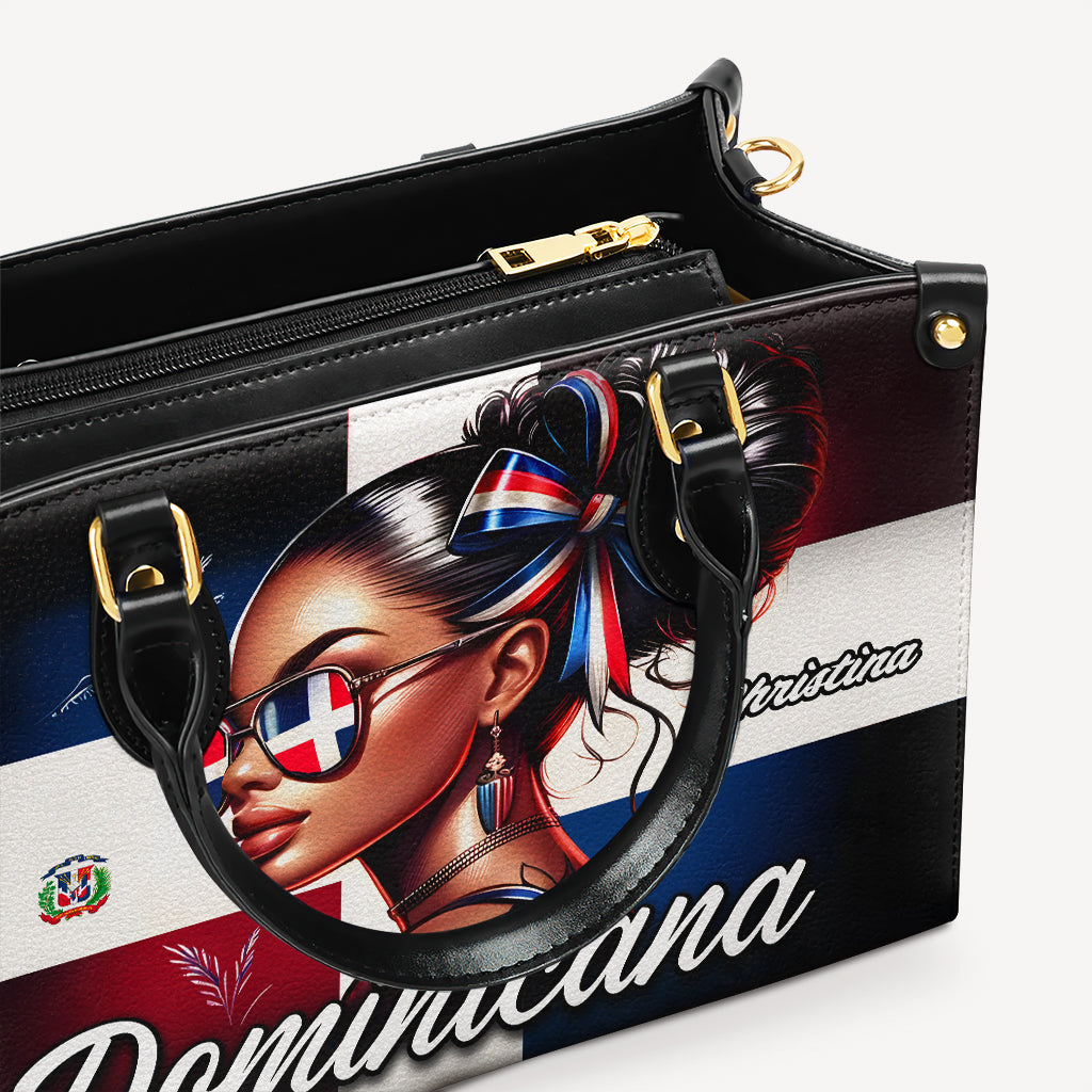 Dominicana - Personalized Leather Handbag - Customize Gift For Her DOM02