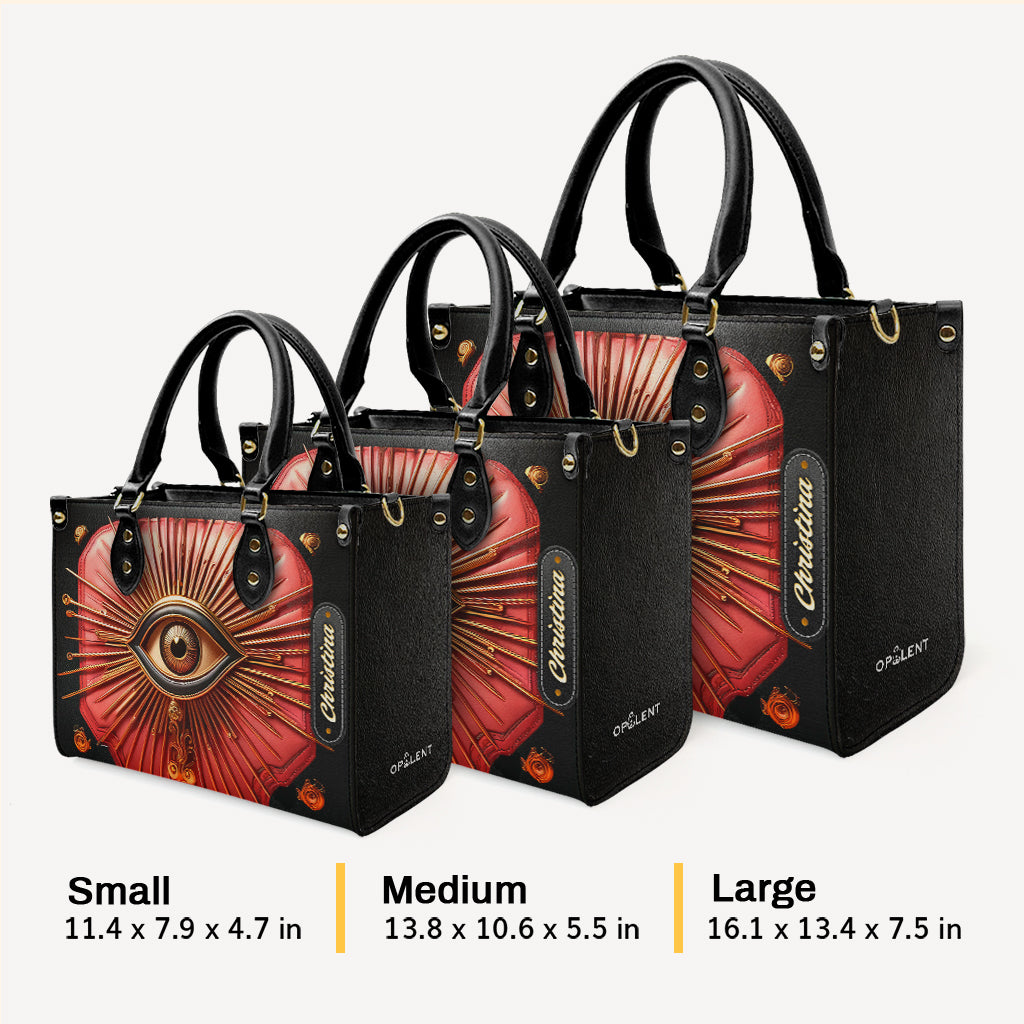 Eye - Personalized Leather Handbag - Customize Gift For Her EYE02