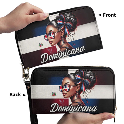 Dominicana - Personalized Leather Clutch Purse DOM02C