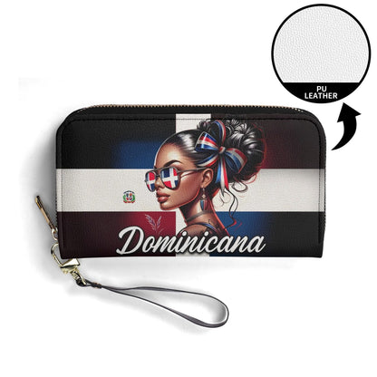 Dominicana - Personalized Leather Clutch Purse DOM02C