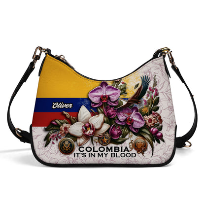 Colombia It's in my Blood - Personalized Custom Chain Crossbody Handbag - COL01S9