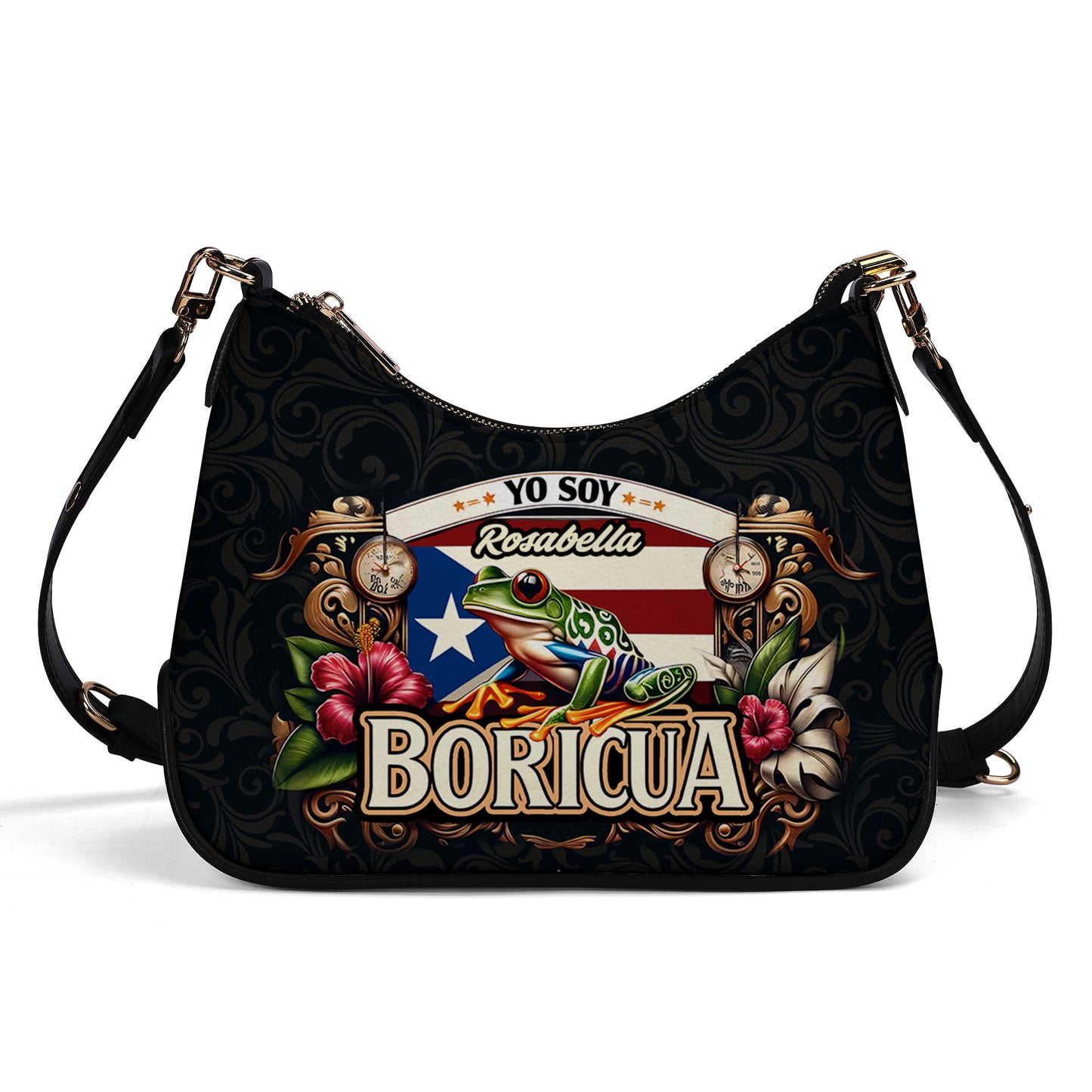 Yo soy Boricua - Personalized Custom Chain Crossbody Handbag - BOR06S9