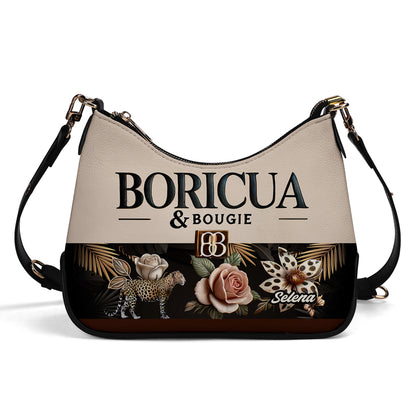 Boricua & Bougie - Personalized Custom Chain Crossbody Handbag - BOR12S9