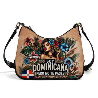 Soy Dominicana pero no te pases - Personalized Custom Chain Crossbody Handbag - DOM05S9