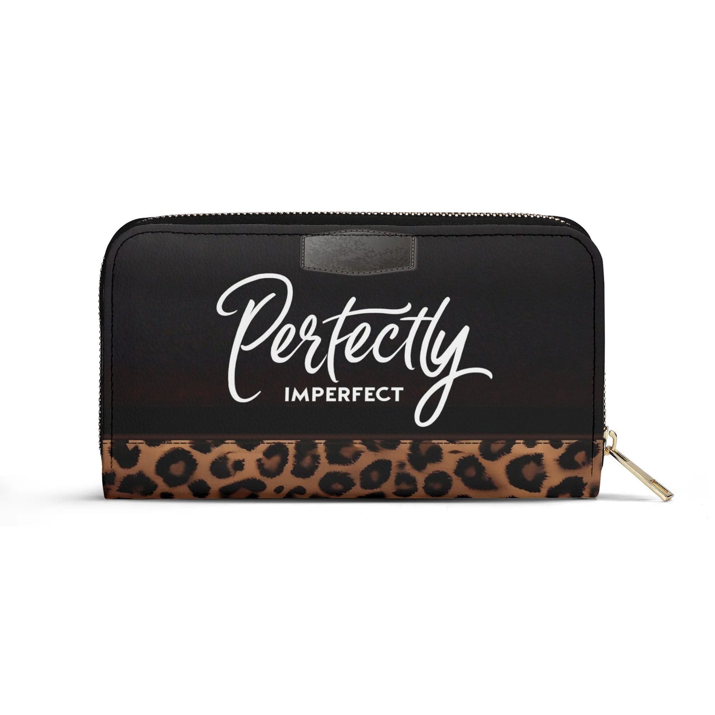 Perfectly Imperfect - Personalized Leather Clutch Purse LAT09C