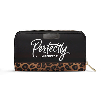 Perfectly Imperfect - Personalized Leather Clutch Purse LAT09C