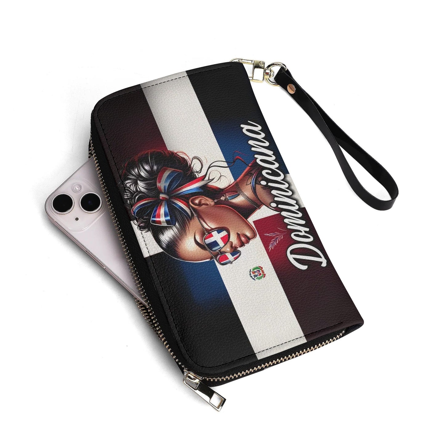 Dominicana - Personalized Leather Clutch Purse DOM02C