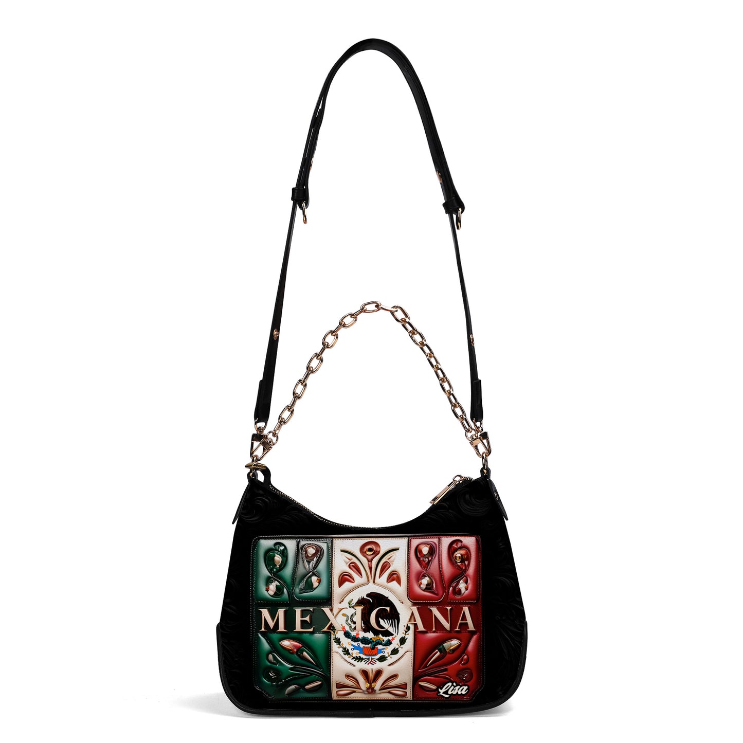 Mexicana - Personalized Custom Chain Crossbody Handbag - MEX03S9