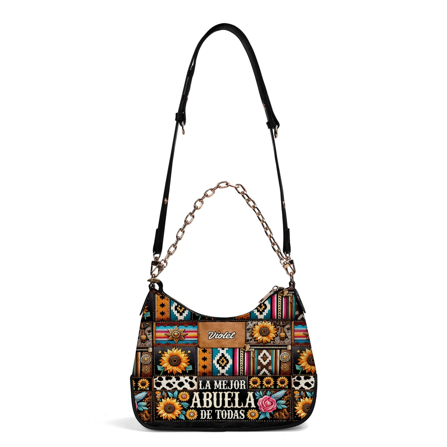 ABUELA - Personalized Custom Chain Crossbody Handbag - ABU01S9