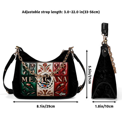 Mexicana - Personalized Custom Chain Crossbody Handbag - MEX03S9