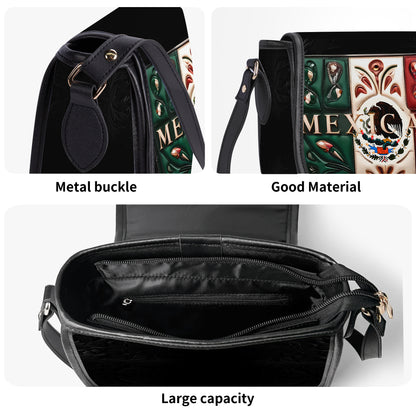 Mexicana - Personalized Leather Saddle Cross Body Bag MEX03S5