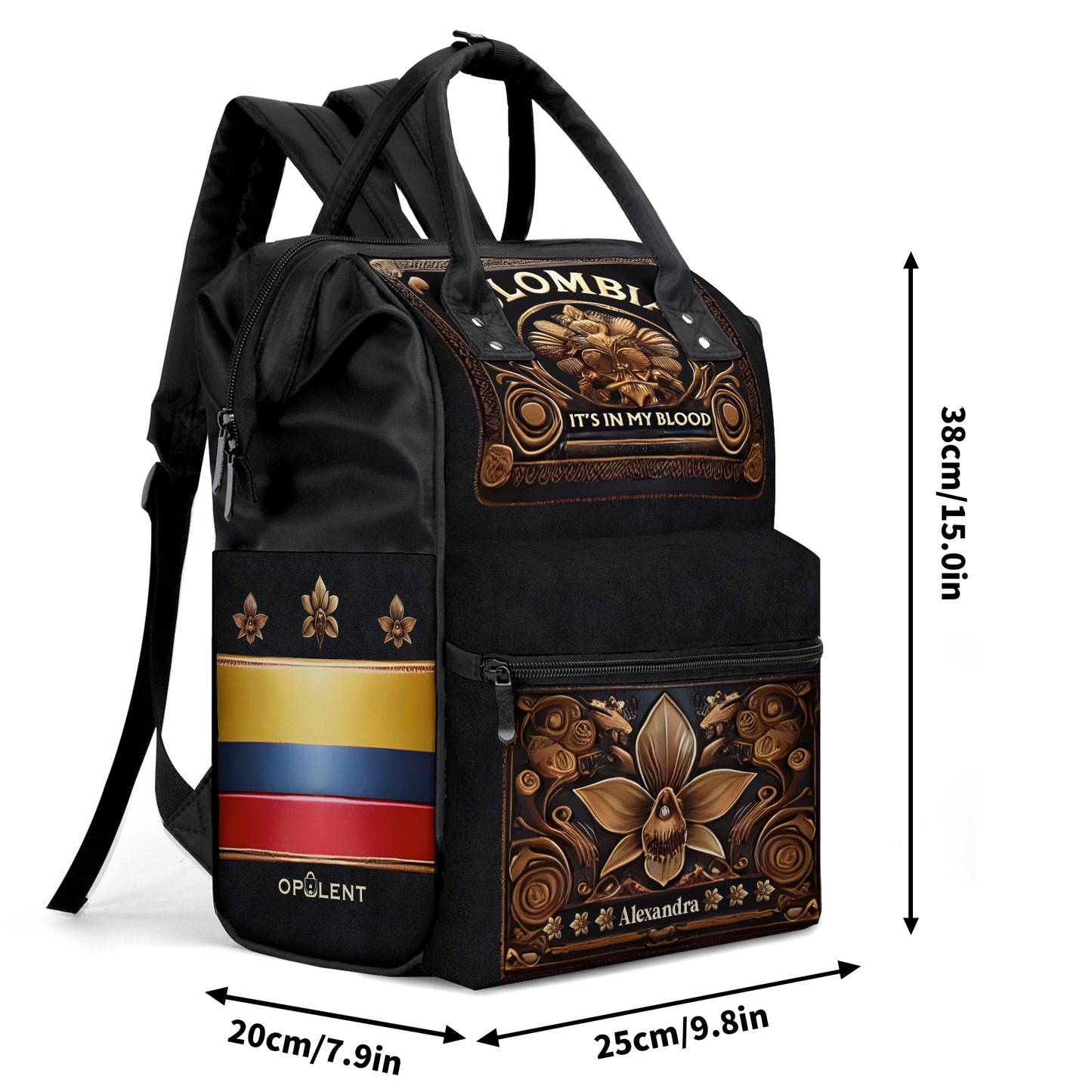 Colombia It's In My Blood - Large Capacity Backpack, Duckbilled Backpack BPCOL02