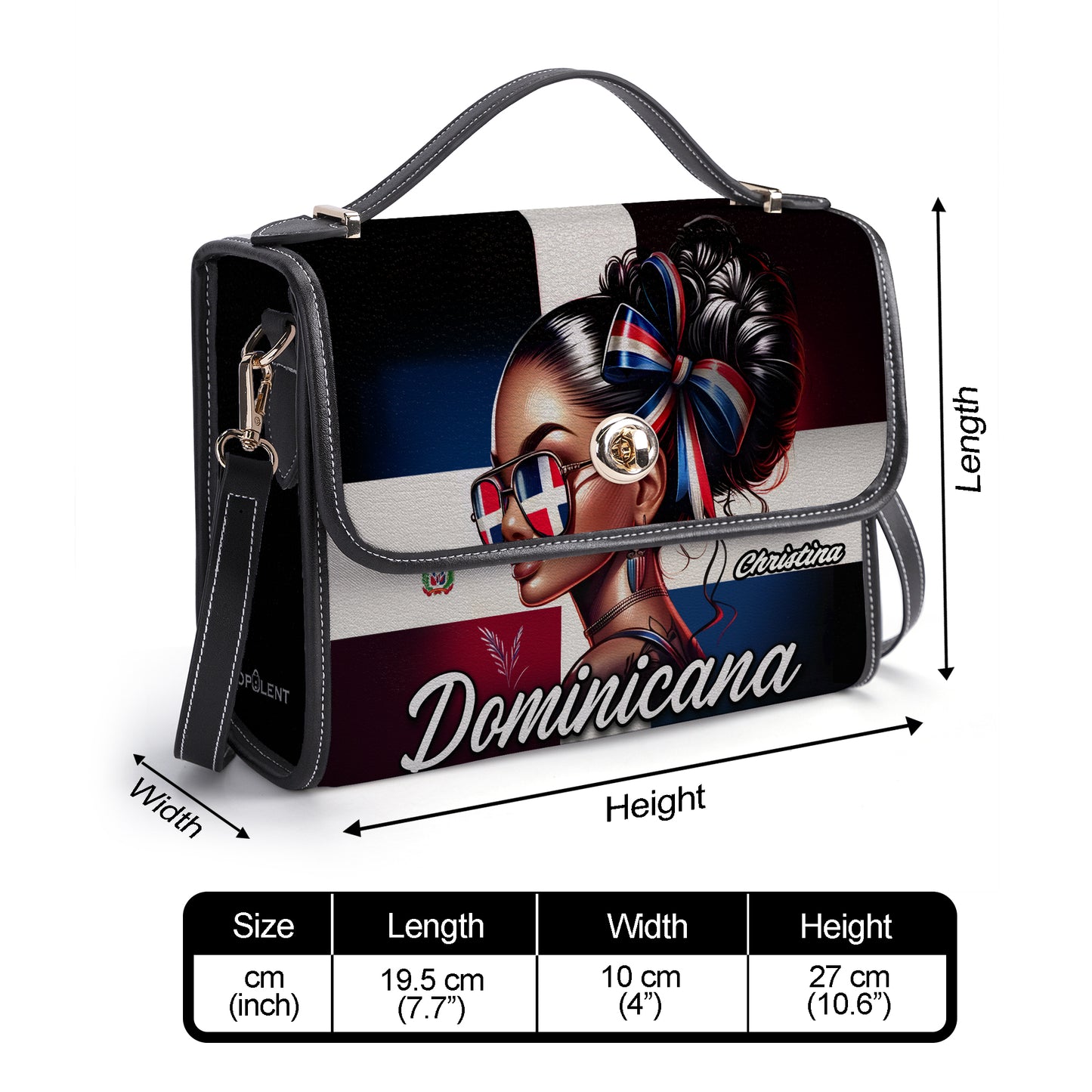 Dominicana - Personalized Leather Satchel Bag DOM02S4