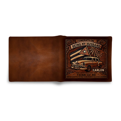 Cuban - Personalized Leather Men Wallet CUB01W