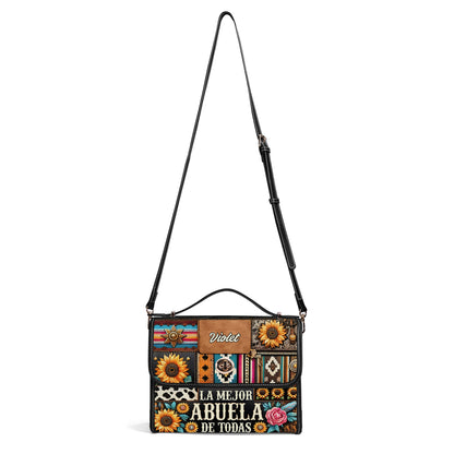 ABUELA - Personalized Leather Satchel Bag ABU01S4