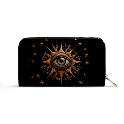 EYE - Personalized Leather Clutch Purse EYE01C