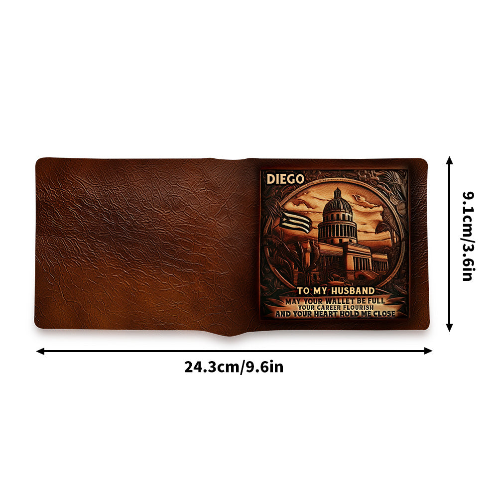 Cuban - Personalized Leather Men Wallet CUB02W