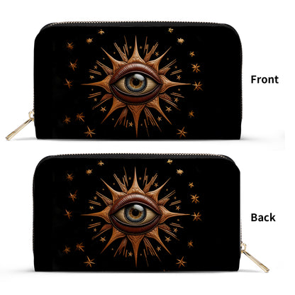 EYE - Personalized Leather Clutch Purse EYE01C