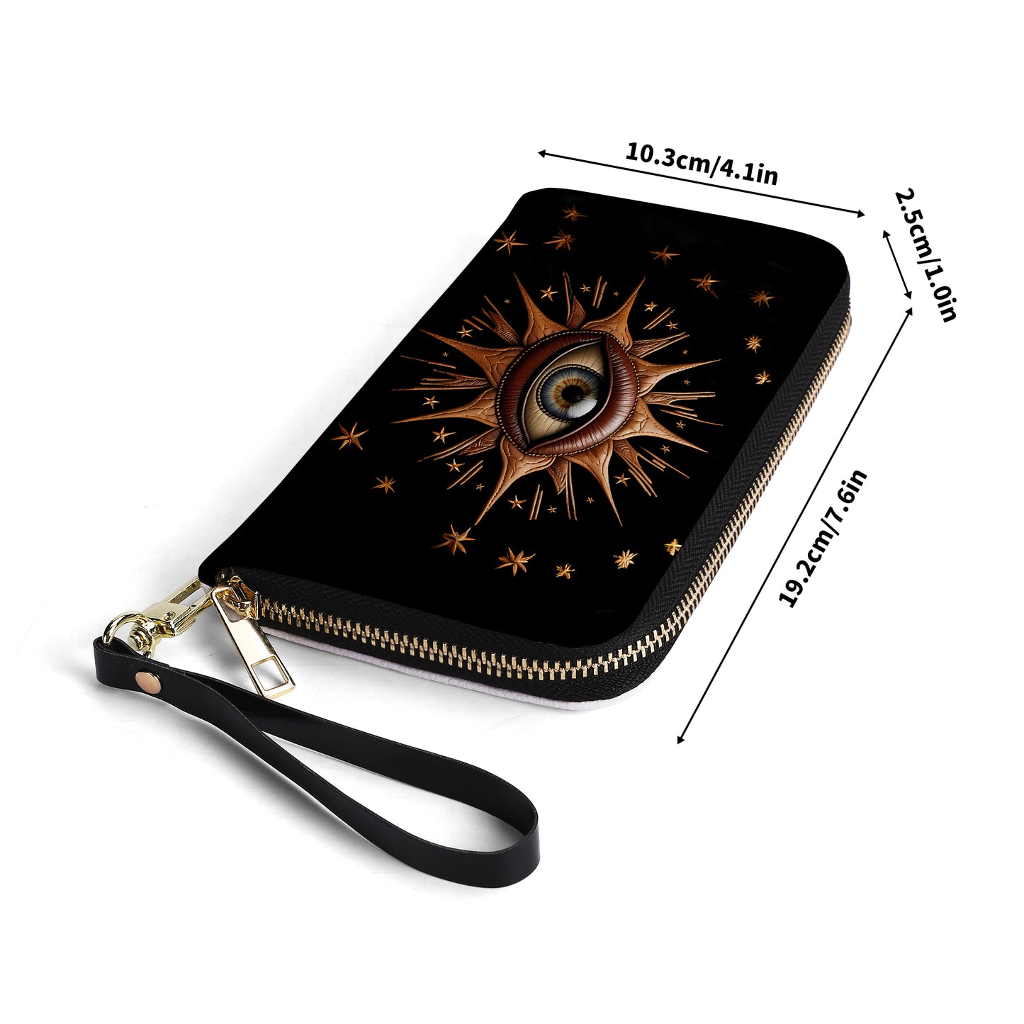 EYE - Personalized Leather Clutch Purse EYE01C