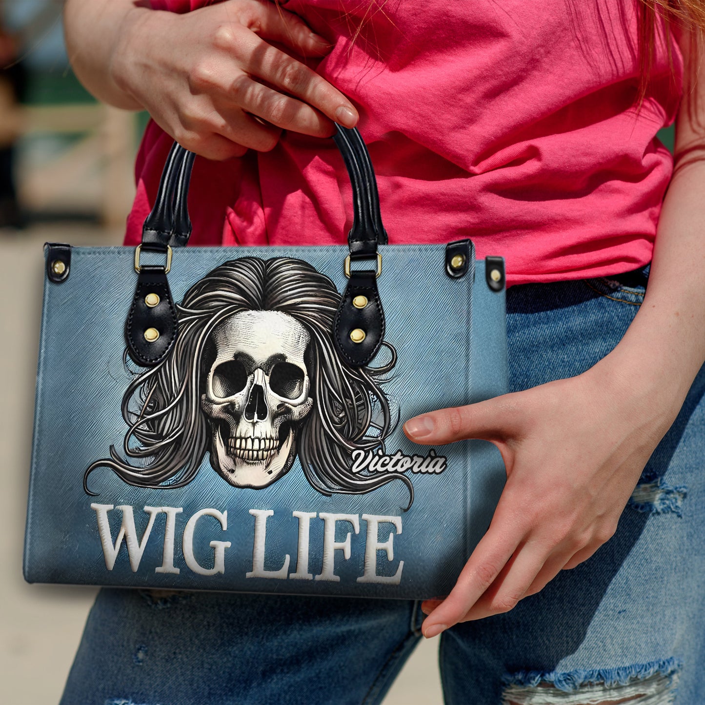 Wig Life - Personalized Leather Handbag - Customize Gift For Her JEA01