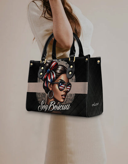 Soy Boricua - Personalized Leather Handbag - Customize Gift For Her BOR05